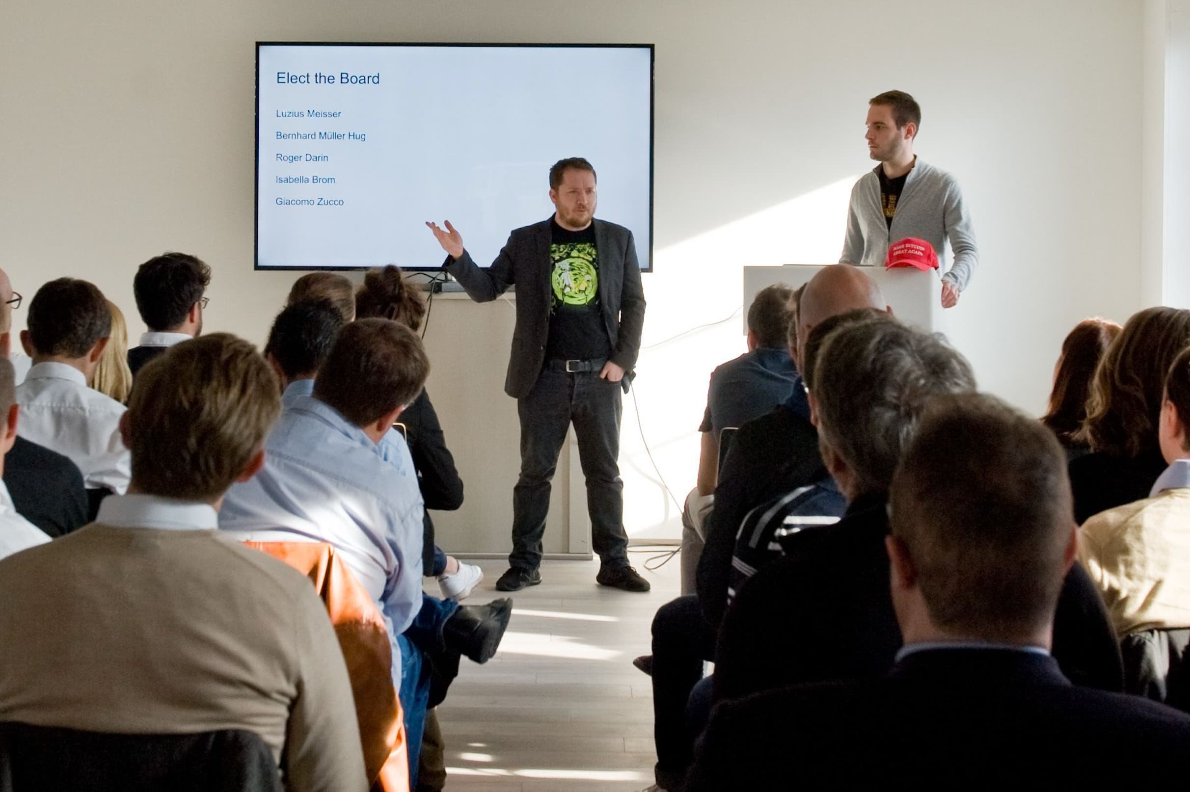 Giacomo Talking to our Members